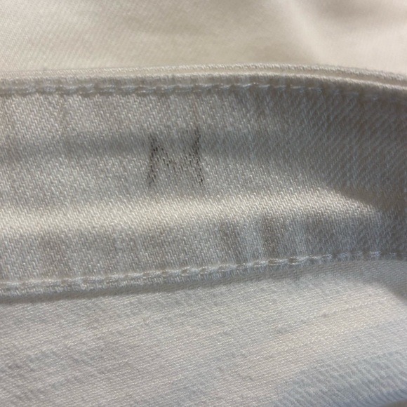 EILEEN FISHER Sz M White Jeans Mid-Rise Classic Leg Made in Portugal - Picture 8 of 10
